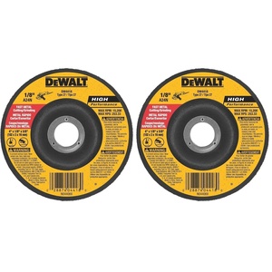 DEWALT General Purpose Metal Cutting Wheel, 4″ x 1/8″ x 5/8″ (DW4418)(1 Count (Pack of 2))