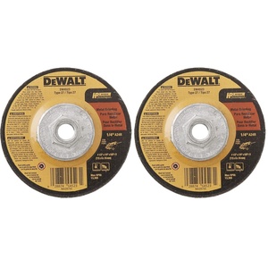 DEWALT Grinding Wheel, General Purpose for Metal, 4-1/2-Inch x 1/4-Inch x 5/8-Inch (DW4523)(1 Count (Pack of 2))