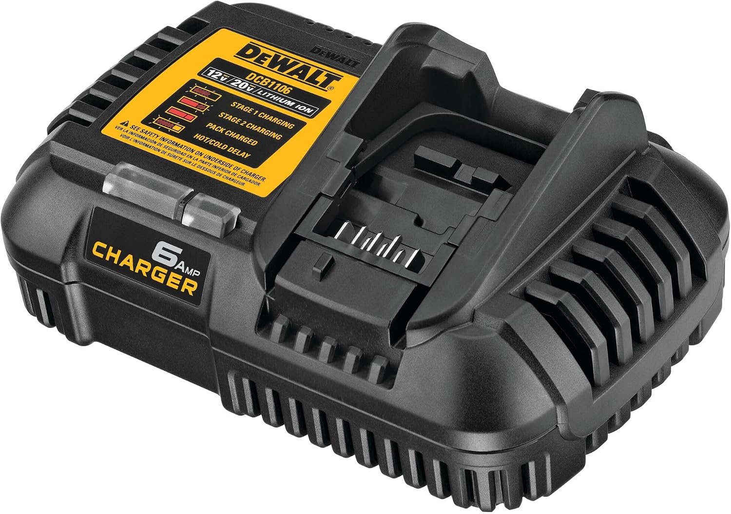 image:imageDEWALT 12V MAX20V MAXFLEXVOLT 6 Amp Charger DCB1106STANDARD