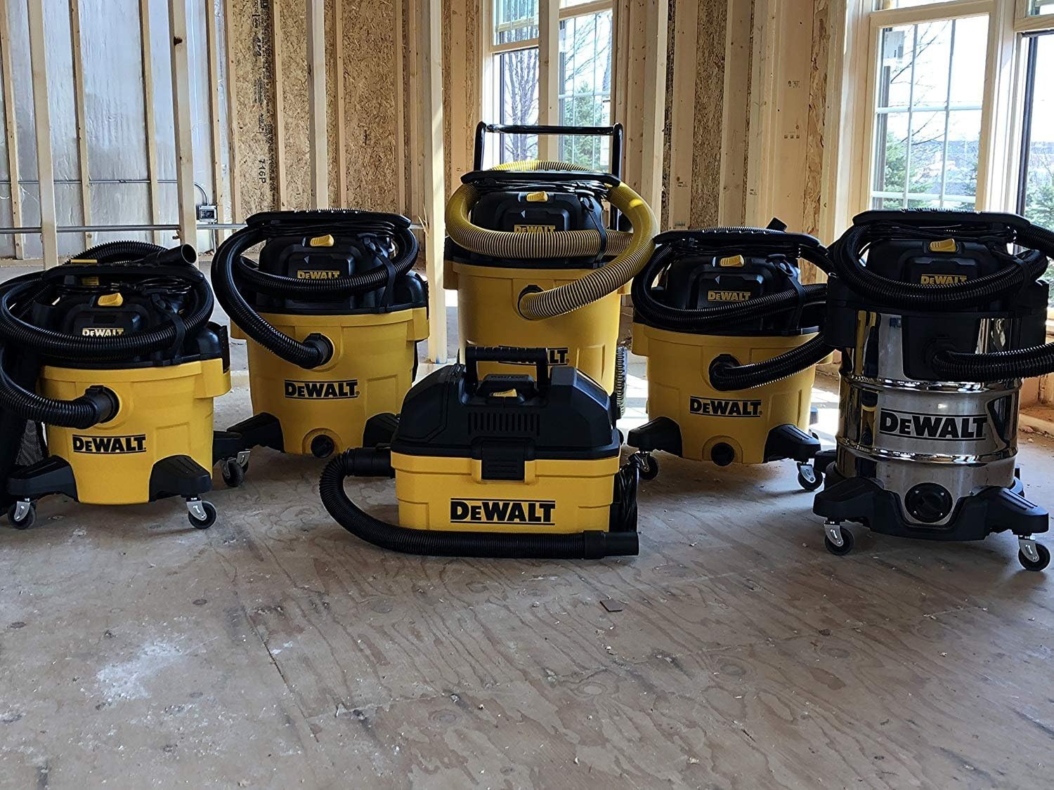 image:imageDEWALT 16 Gal 65 HP 116CFM Wet Dry Vacuum with Blower and Muffler DXV16PA WetDryBlower 3in1 Large Poly Shop Vacuum with Storage Bag and Muffler Accessories Ideal for GarageWorkshopJobsiteYellow
