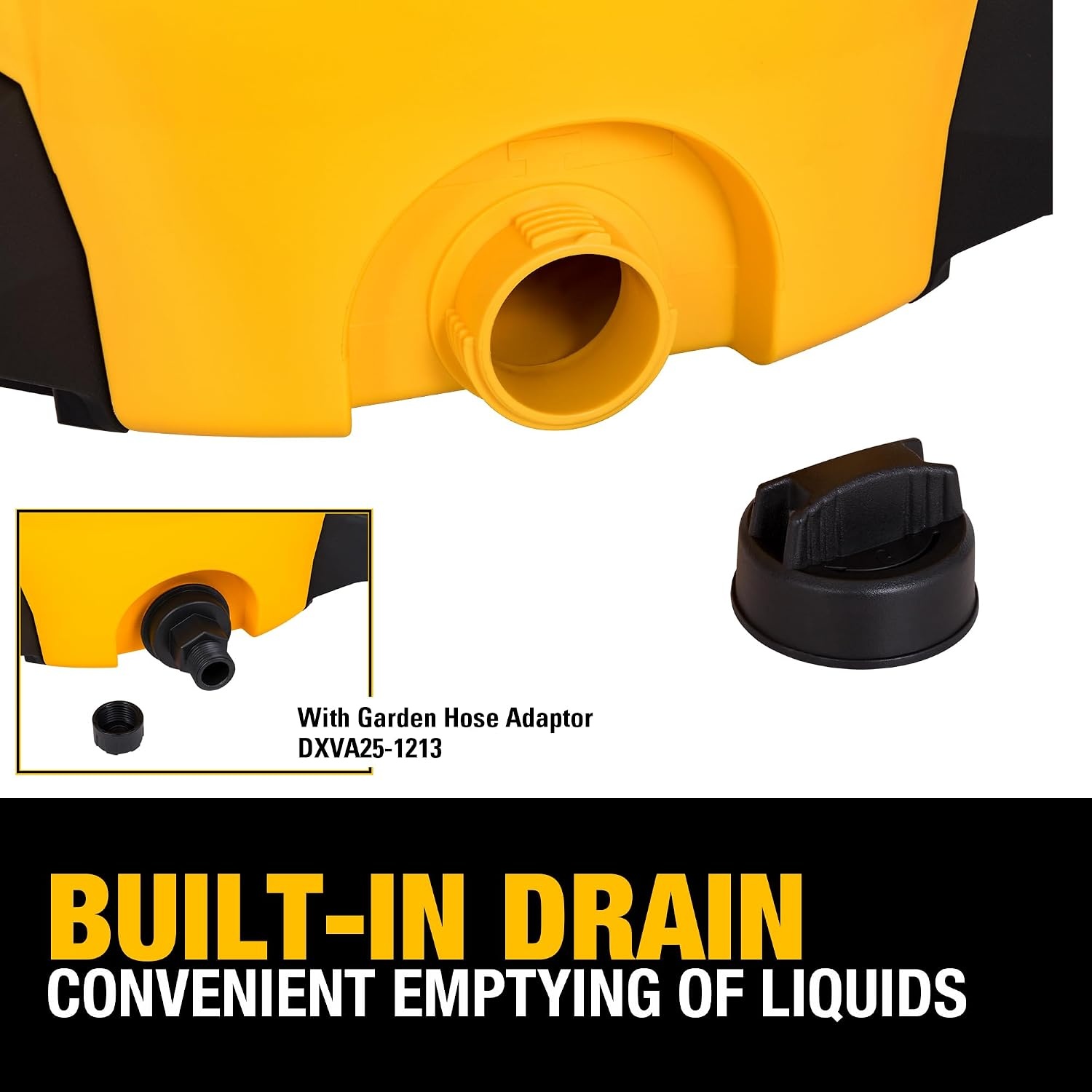 image:imageDEWALT 16 Gal 65 HP 116CFM Wet Dry Vacuum with Blower and Muffler DXV16PA WetDryBlower 3in1 Large Poly Shop Vacuum with Storage Bag and Muffler Accessories Ideal for GarageWorkshopJobsiteYellow