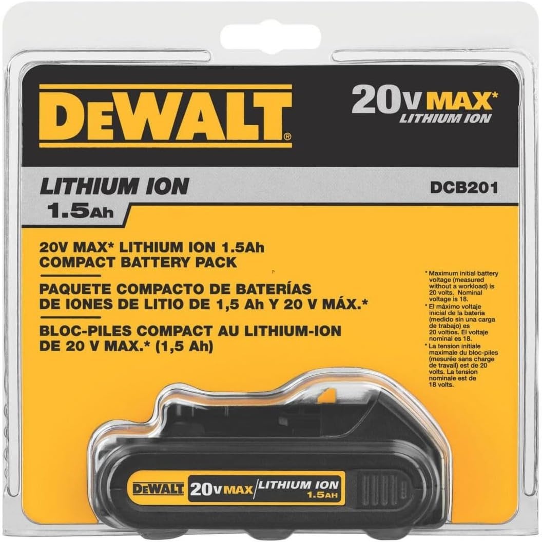 image:imageDEWALT 20V MAX Battery Compact 15Ah DCB20120V MAX 15 Ah