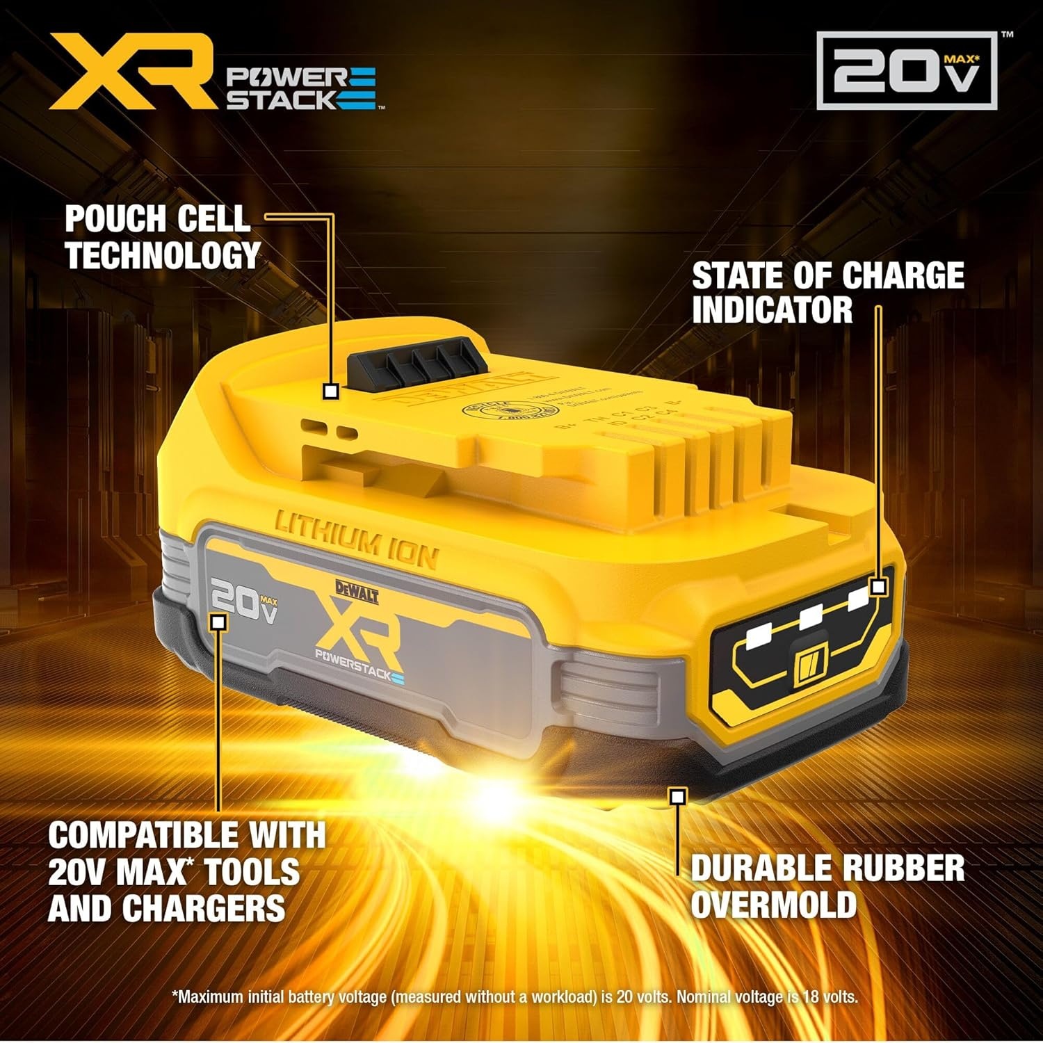 image:imageDEWALT 20V MAX Starter Kit with POWERSTACK Compact Battery and Charger DCBP034C