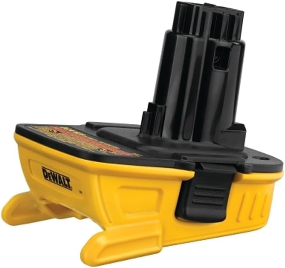 image:imageDEWALT Battery Adapter 18V to 20V For Drills Sanders and More Charger Not Included DCA1820Adapter wo 20V batteries