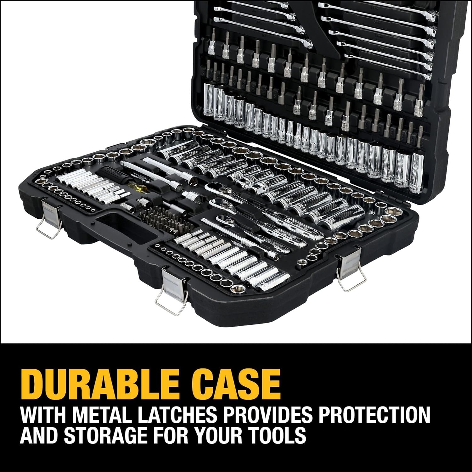 image:imageDEWALT Mechanics Tool Set 14 and 38 Inch Drive SAE 172Piece DWMT81533247 pc