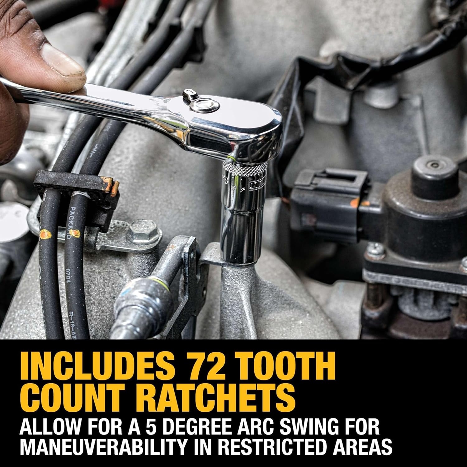 image:imageDEWALT Mechanics Tool Set 14 and 38 Inch Drive SAE 172Piece DWMT81533247 pc
