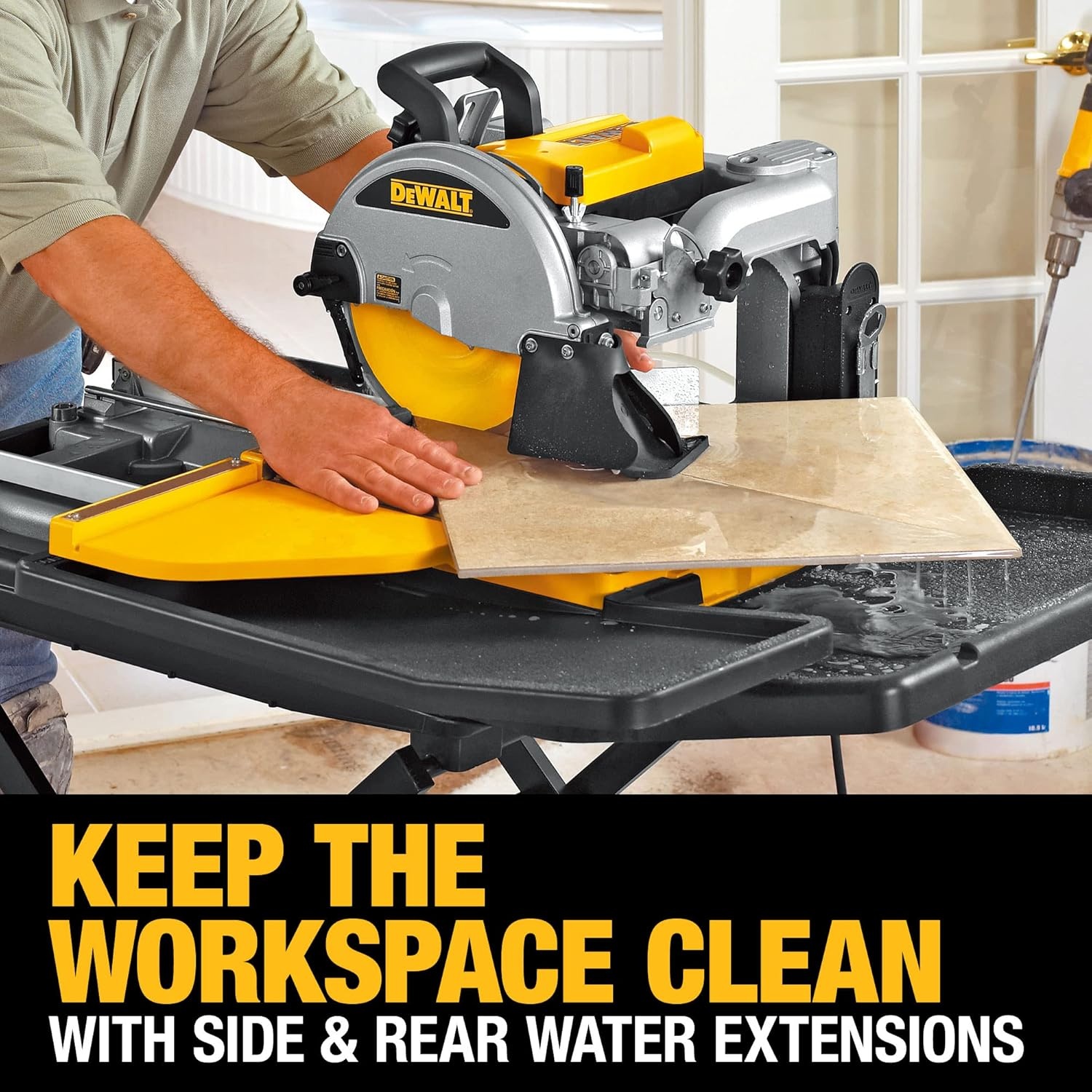 image:imageDEWALT Wet Tile Saw with Stand 10Inch Corded D24000SWet tile saw wstand