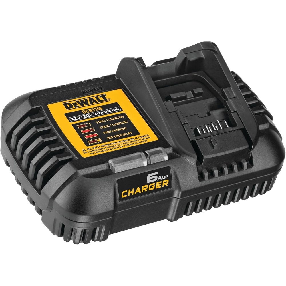 image:imageDEWALT 12V MAX20V MAXFLEXVOLT 6 Amp Charger DCB1106STANDARD