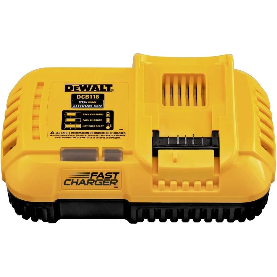 image:imageDEWALT 20V MAXFLEXVOLT LithiumIon Fan Cooled Rapid Battery Charger DCB118Classic