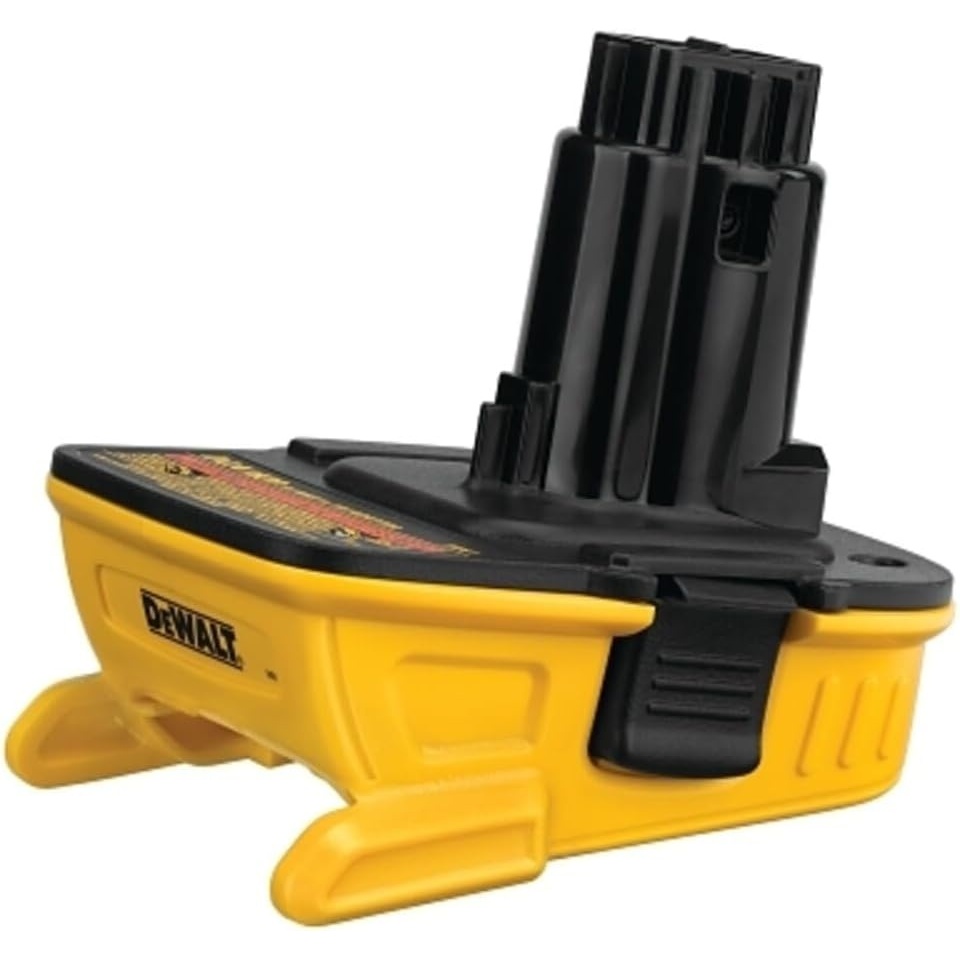image:imageDEWALT Battery Adapter 18V to 20V For Drills Sanders and More Charger Not Included DCA1820Adapter wo 20V batteries