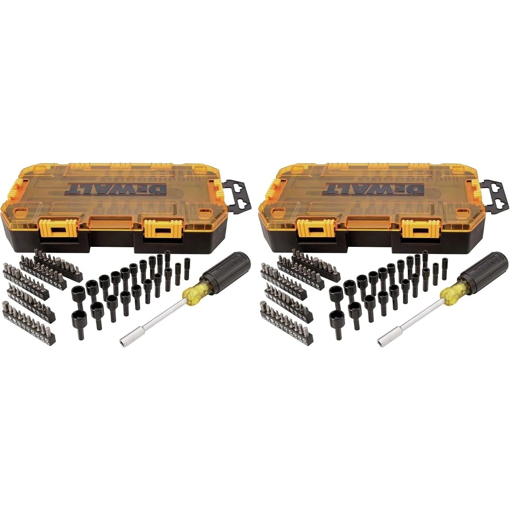 image:imageDEWALT Screwdriver Bit Set with Nut Drivers 71Piece DWMT7380814 Pack of 2