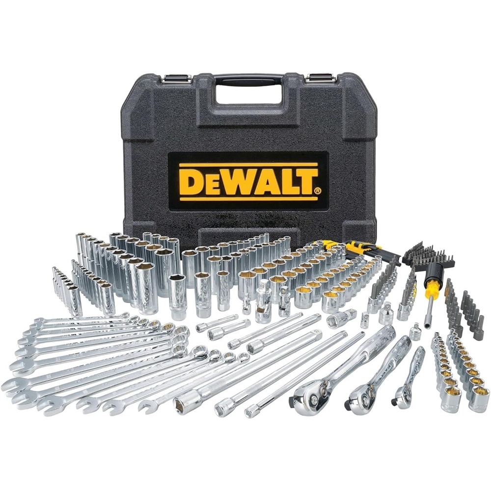image:imageDEWALT Socket Set 14 38 12 Drive SAEMetric 264Piece Mechanic Tool Set DWMT82835