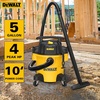 DEWALT 16 Gal 6.5 HP 116CFM Wet Dry Vacuum with Blower and Muffler DXV16PA | Wet/Dry/Blower 3-in-1 Large Poly Shop Vacuum with Storage Bag and Muffler Accessories Ideal for Garage/Workshop/Jobsite(Yellow)