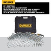 DEWALT 192 Pcs. Mechanics Tool Set, 1/2, 1/4, 3/8 Socket Set, SAE and Metric Socket Wrench Set, Hard Shell Tool Box (DWMT75049)(Mechanics Tool Set)
