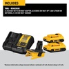 DEWALT 20V MAX Battery Adapter Kit, 18V to 20V, 2 Batteries and Charger Included (DCA2203C)(Battery Adapter Kit)