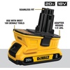 DEWALT 20V MAX Battery Adapter Kit, 18V to 20V, 2 Batteries and Charger Included (DCA2203C)(Battery Adapter Kit)