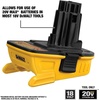 DEWALT Battery Adapter 18V to 20V, For Drills, Sanders and More, Charger Not Included (DCA1820)(Adapter w/o 20V batteries)