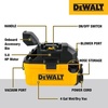 DEWALT DXV04T 4 Gallon 5 Peak HP Portable Corded Wet/Dry Shop Vacuum