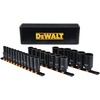 DEWALT Deep Impact Socket Set, 1/2 in Drive SAE, 6 PT, 19 Piece (DWMT19239)(Metric)
