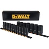 DEWALT Deep Impact Socket Set, 1/2 in Drive SAE, 6 PT, 19 Piece (DWMT19239)(SAE)
