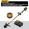 DEWALT FLEXVOLT 60V MAX* String Trimmer, Brushless, Two Speed, 15-Inch, 3-Ah Battery (DCST970X1)(w/ Extra Trimmer Line)