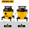 DEWALT Shop Vacuum 6 Gal 4 HP Poly Wet/Dry Vacuum with Blower DXV06P | Wet/Dry/Blower 3-in-1 with Portable Shop Vacuum Rubberized Casters for Easy Moving Ideal for Garage/Workshop/Jobsite