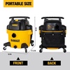 DEWALT Wet and Dry Vacuum 9 Gallon Poly Wet/Dry Vac Yellow Shop Vacuum 5 HP Strong Suction for Jobsite, Workshop 3 in 1 Multi Functions Model: DXV09P(Wet/Dry Vac)