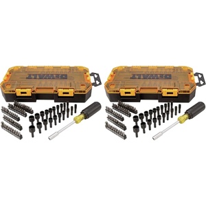 DEWALT Screwdriver Bit Set with Nut Drivers, 71-Piece (DWMT73808)(1/4″ (Pack of 2))