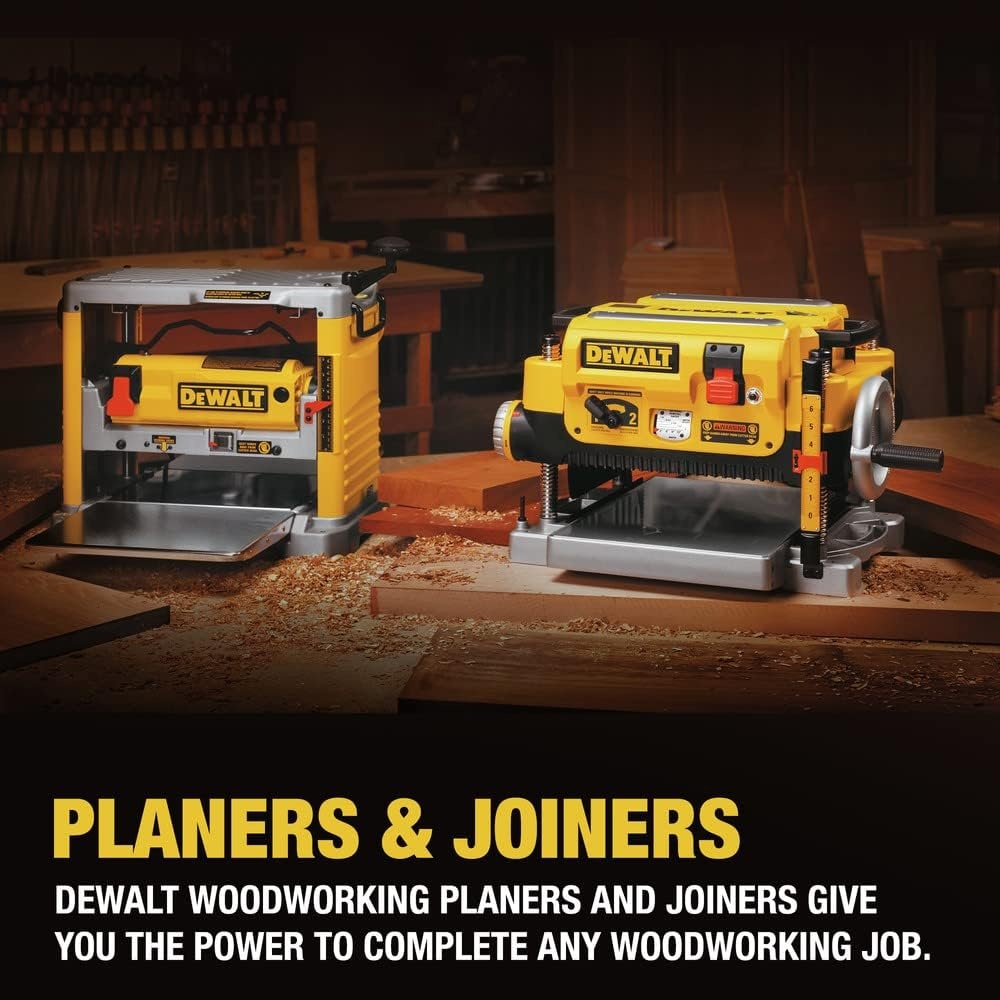 image:imageDEWALT Benchtop Planer 15Amp 1212Inch 3Knife Cutter 20000 RPM Corded DW734