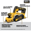 DEWALT 20V MAX Planer, 30,000 Cuts Per Minute, 2 mm Cut Depth, Brushless Motor, Bare Tool Only (DCP580B)(Brushless planer)