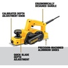 DEWALT Hand Planer, 5.5-Amp, 3-1/4-Inch (D26676)(Hand Planer)