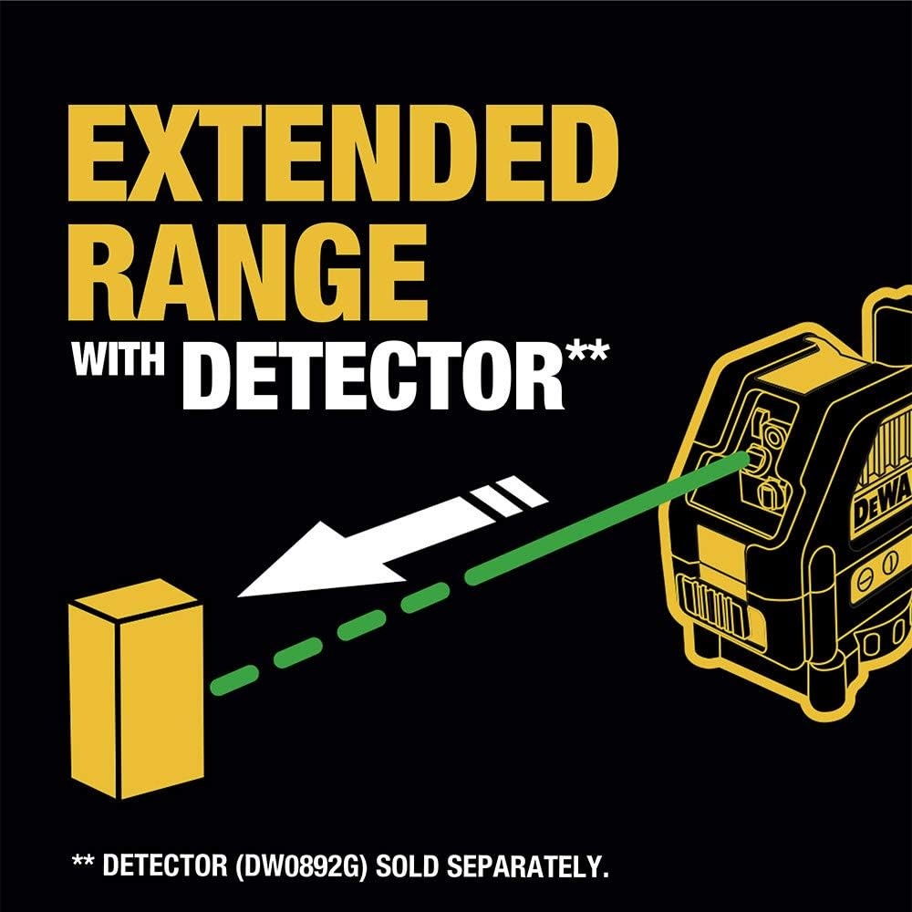 image:imageDEWALT 12V MAX Laser Level Cross Line Laser Green DW088LGCross Line Laser Green