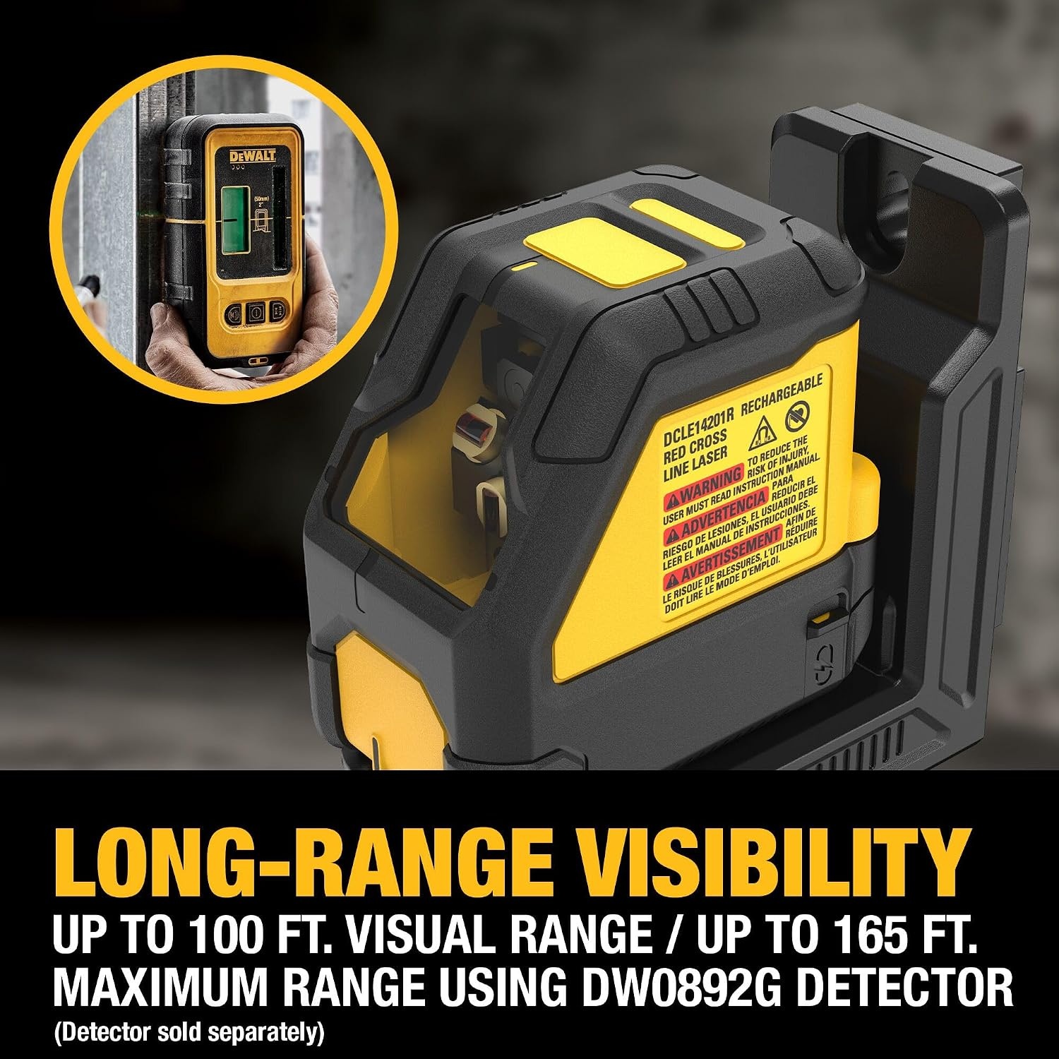 image:imageDEWALT 12V MAX Laser Level Cross Line Laser Green DW088LGCross Line Laser Kit Red