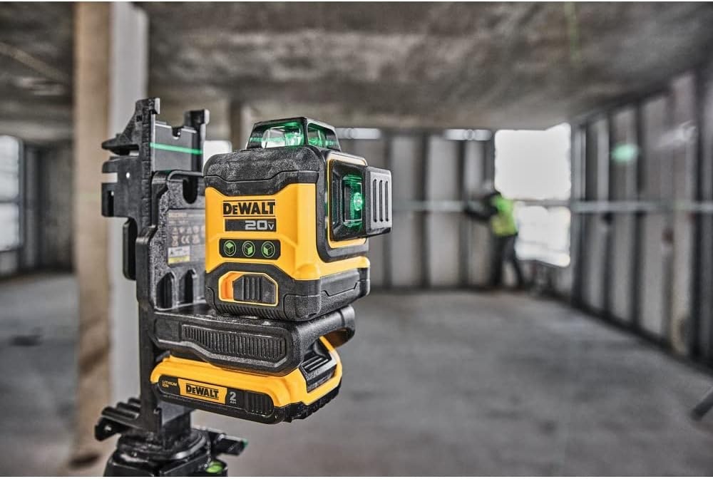image:imageDEWALT 20V MAX Laser Level Cross Line Laser 3X360 Green Bare Tool Only DCLE34031BLaser Level Kit