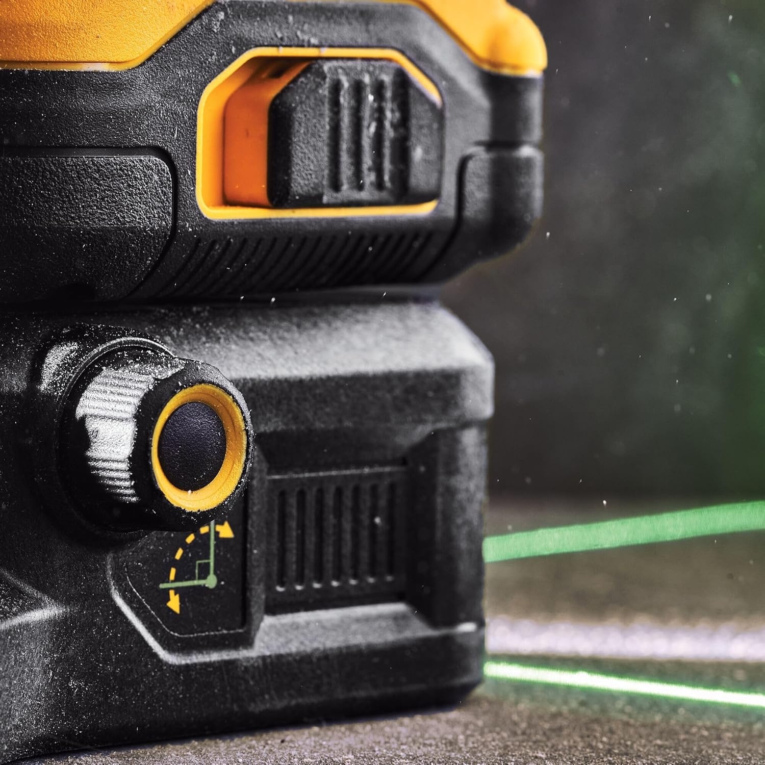 image:imageDEWALT 20V12V MAX Laser Level Kit 3 x 360 Green DCLE34030G Color YellowLaser Level tool only