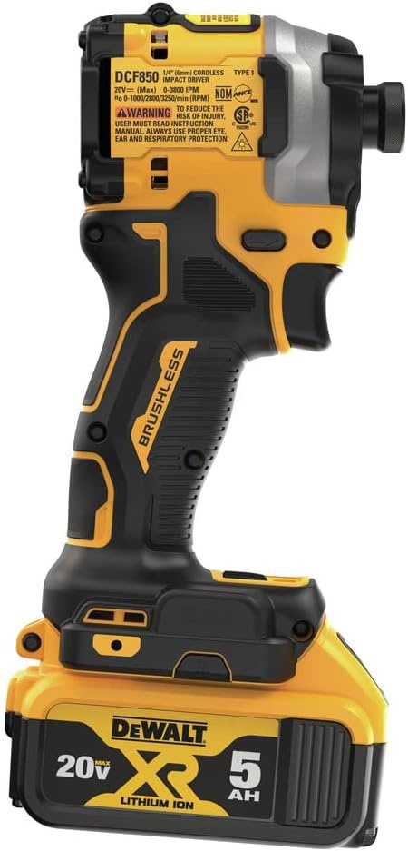 image:imageDEWALT ATOMIC 20V MAX 14 in Brushless Cordless Impact Driver Kit with Battery and Charger Included DCF850P1