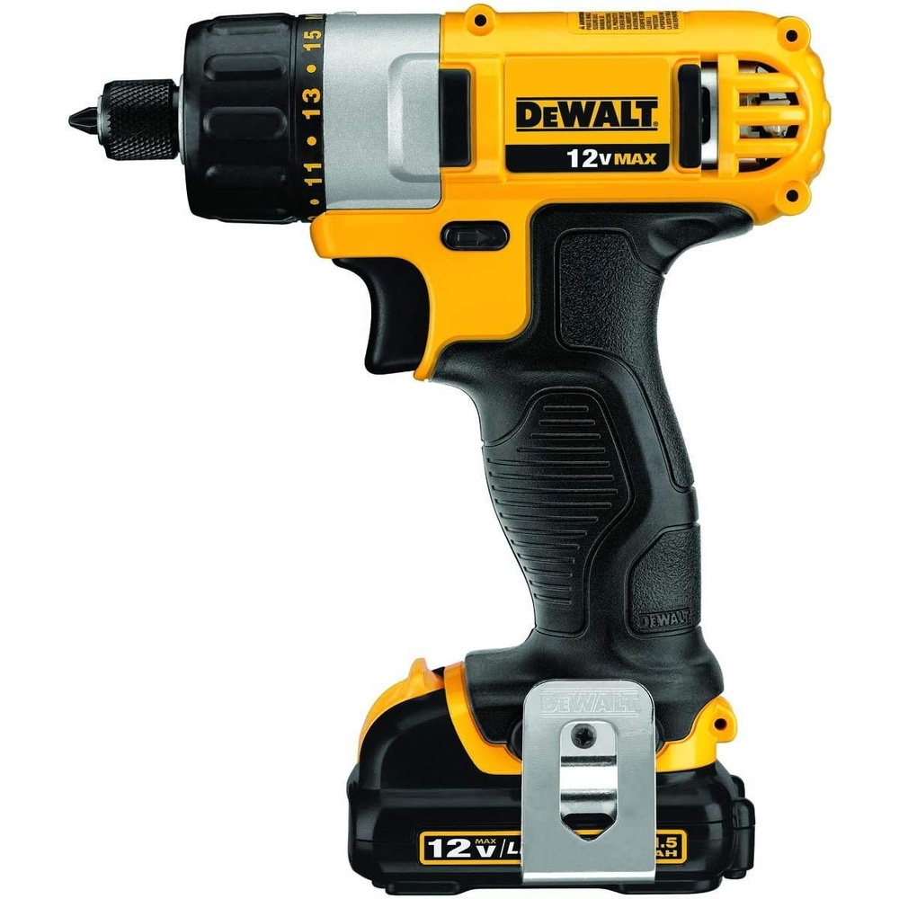 image:imageDEWALT 12V MAX Cordless Screwdriver 14Inch Hex Chuck 1Inch Bit Tips Electric DCF610S2Screwdriver Kit