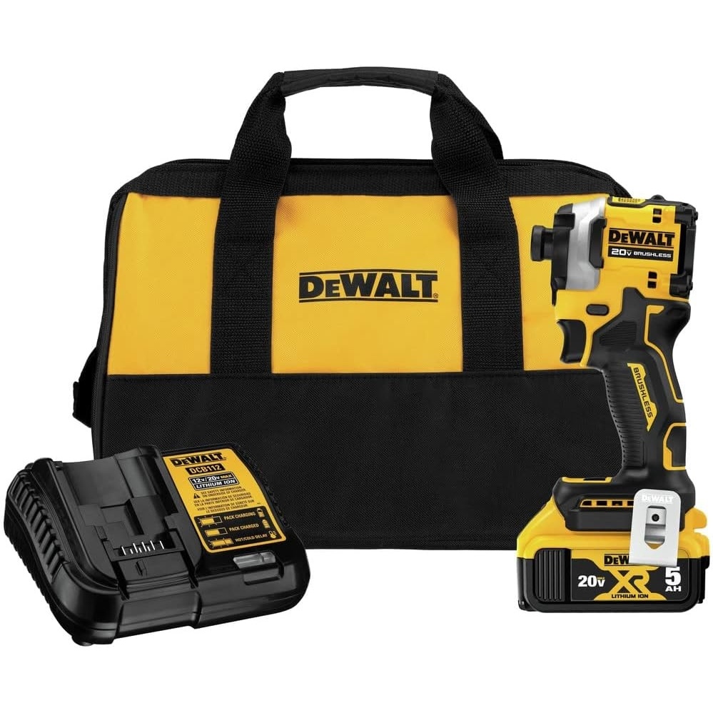 image:imageDEWALT ATOMIC 20V MAX 14 in Brushless Cordless Impact Driver Kit with Battery and Charger Included DCF850P1