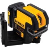 DEWALT 12V MAX Laser Level, 5 Spot Laser and Cross Line Laser, Red, AA Battery Starter Pack Included (DW0825LR)