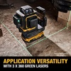 DEWALT 20V MAX Laser Level, Cross Line Laser, 3X360, Green, Bare Tool Only (DCLE34031B)(Laser Level Bare Tool Only)
