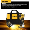 DEWALT 20V MAX XR 1/4 Inch Quiet Hydraulic Cordless Impact Driver Kit with POWERSTACK Battery and Charger (DCF870E1)