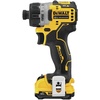 DEWALT XTREME 12V MAX* Cordless Screwdriver, 1/4-Inch, 2-Ah Batteries (DCF601F2)