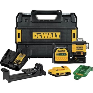 DEWALT 20V/12V MAX Laser Level Kit, 3 x 360, Green (DCLE34030G), Color Yellow(Laser Level Kit)