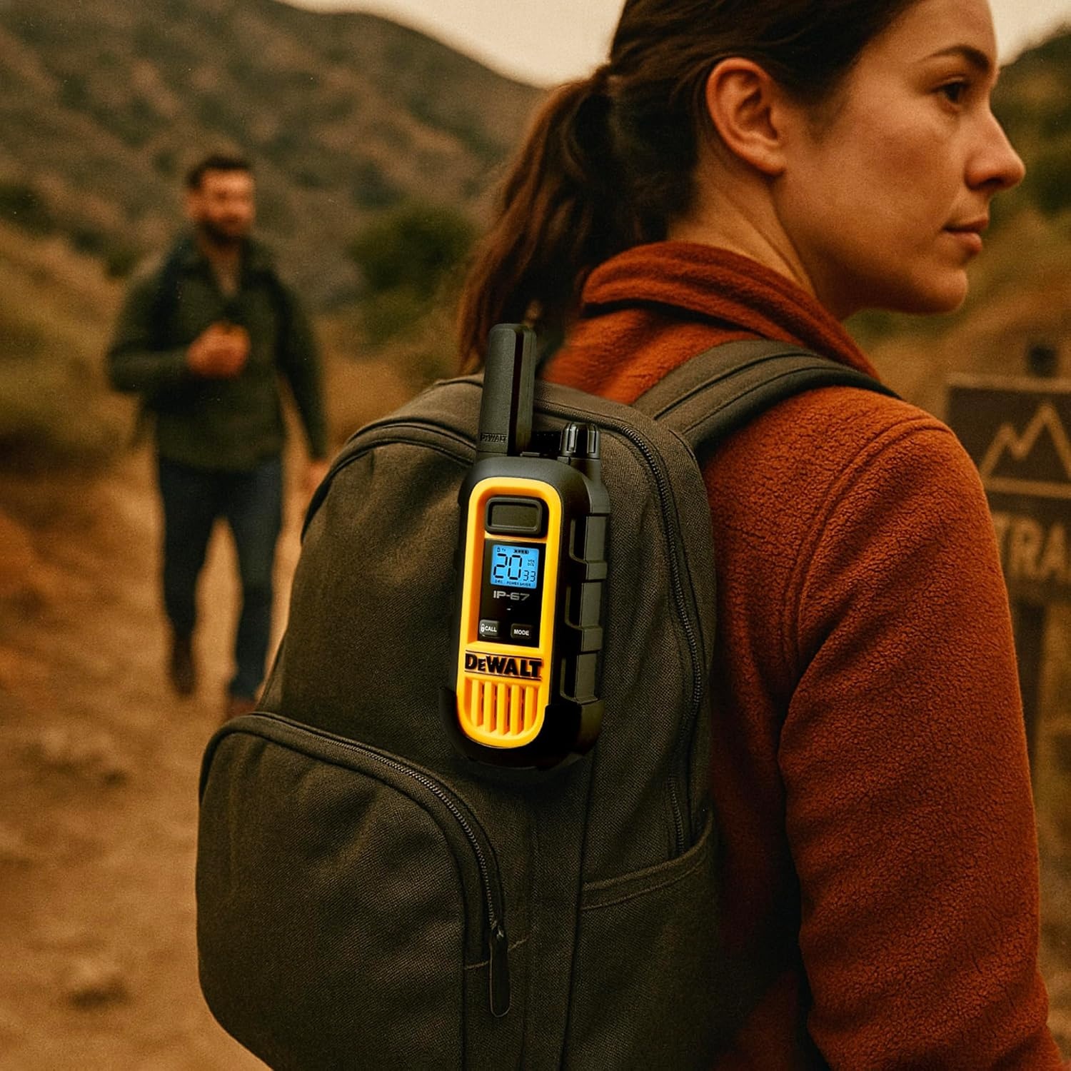 image:imageDEWALT DXFRS800 FRS Walkie Talkies Long Range 2 Way Radio 2W IP67 Waterproof Rechargeable 2 Pack DXFRS8001 Watt 2 Pack
