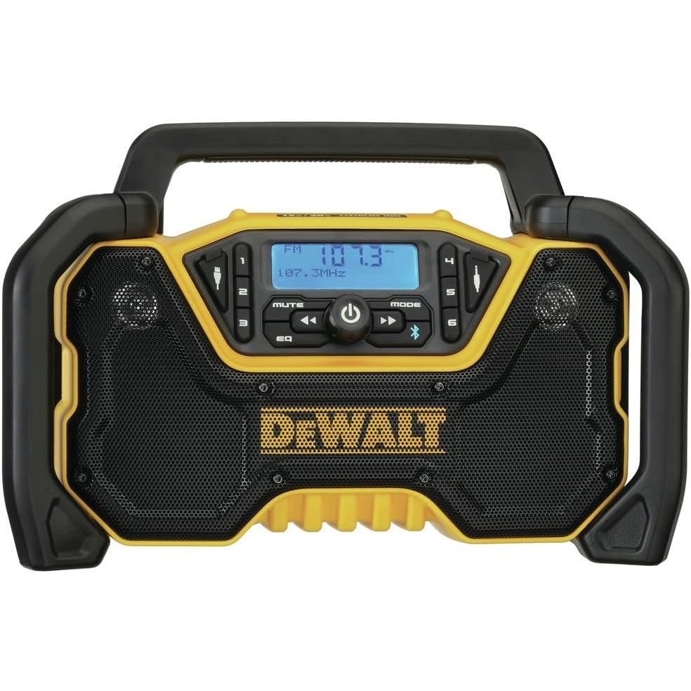 image:imageDEWALT 12V20V MAX Portable Bluetooth Radio Cordless 100 ft Range 35 Subwoofers Jobsite DCR028B