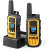DEWALT DXFRS800 FRS Walkie Talkies, Long Range 2 Way Radio, 2W, IP67 Waterproof, Rechargeable, 2 Pack, DXFRS800(2 Watt – 2 Pack)