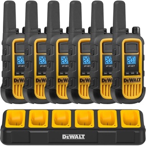 DEWALT DXFRS800 FRS Walkie Talkies, Long Range 2 Way Radio, 2W, IP67 Waterproof, Rechargeable, 2 Pack, DXFRS800(2 Watt – 6 Pack)