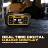 DEWALT Tire Inflator, Portable Air Compressor with Digital Pressure Gauge & Auto Shut Off, 150 PSI 12V DC Corded & Battery Powered Car Tire Pump with LED Light for Car, Motorcycle, Bike, Sports Balls