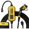 DEWALT Portable Electric Vehicle Level 2 EV Charger up to 16 Amps 120-240V, Indoor/Outdoor, NEMA 6-20 with 5-15 Adapter Included, 25 ft. Cable