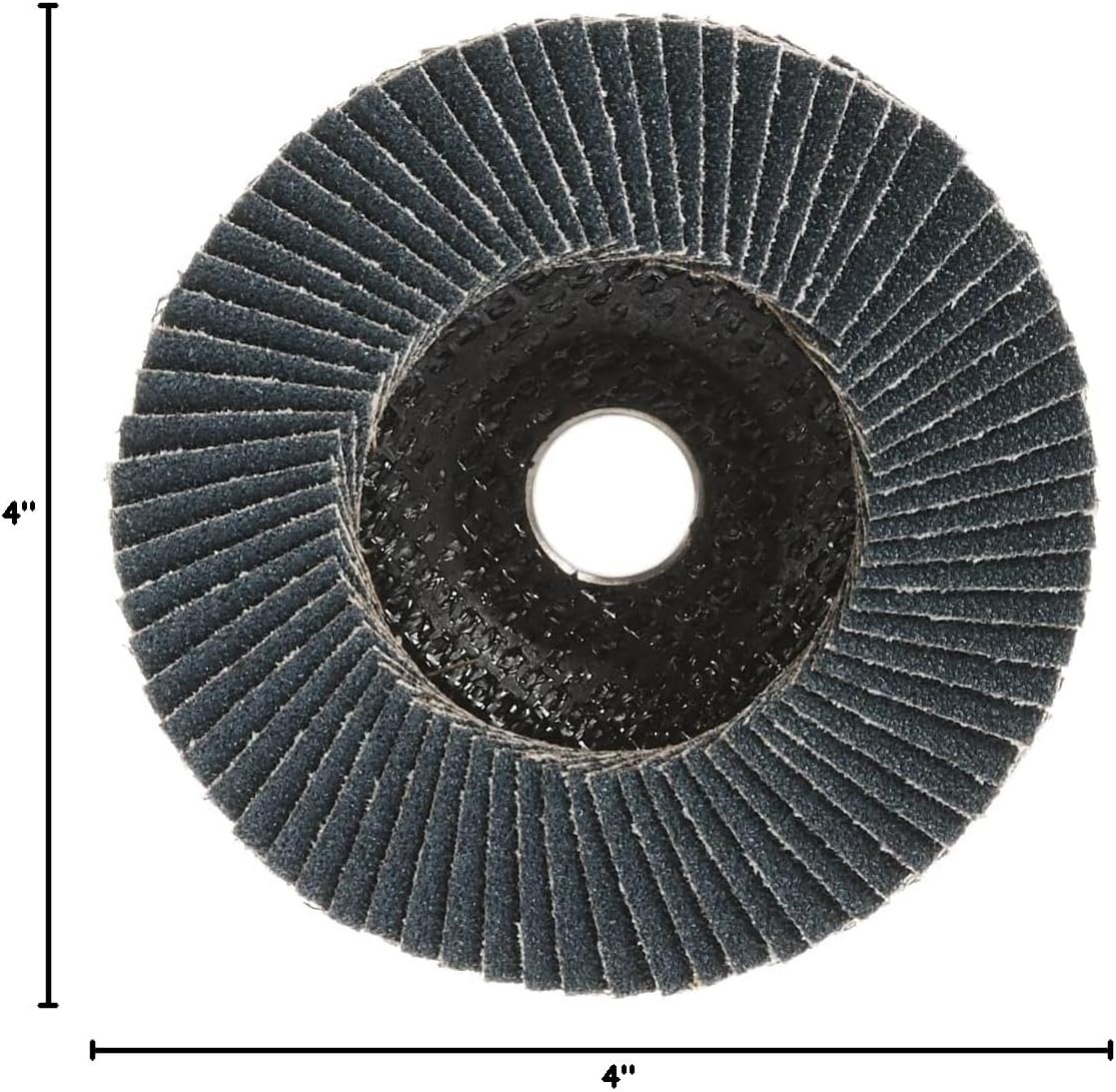 image:imageDEWALT DW8302 4Inch by 58Inch 60 Grit Zirconia Angle Grinder Flap DiscOne Size